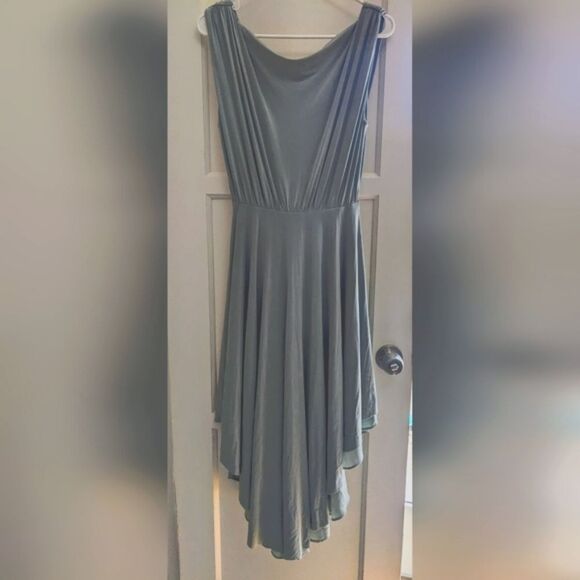 NWOT BHLDN Harmonia Dress Size 4 in Eucalyptus Blue / Green Anthropologie Bridal - Picture 2 of 4
